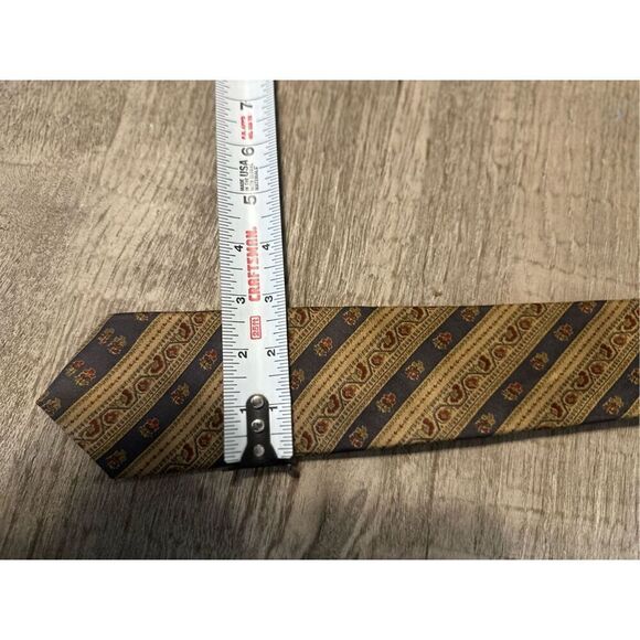 Vintage Yves Saint Laurent mens skinny necktie - Picture 3 of 5